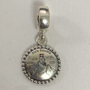 Pandora Dominican Republic Pico Duarte Exclusive Dangle Charm, S925 silver